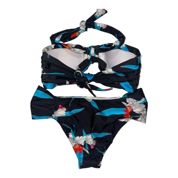 Billabong Black blue red and white colors 2 pcs Bikini set Size 10 - Picture 2 of 8